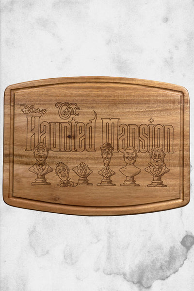 disney haunted mansion singiung bust kitchen cutting board