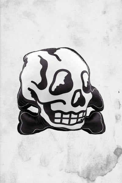 skull & bones pillow