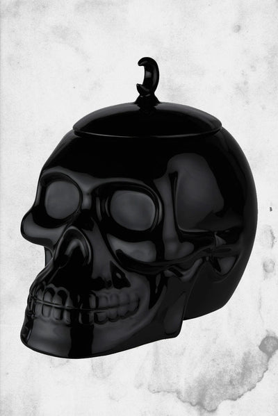 Skull shaped cookie jar killstar