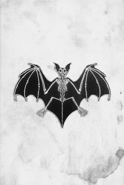 spooky bat goth patch