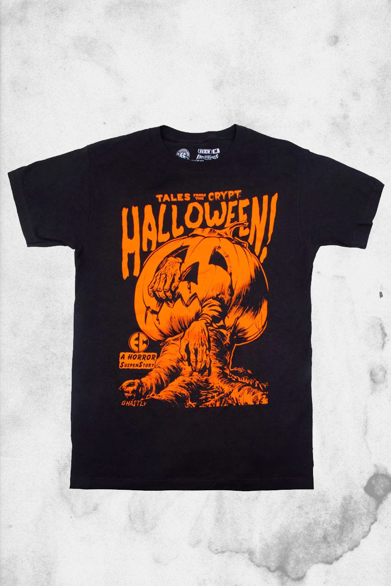 Tales from the Crypt - Orange Pumpkin Halloween T-Shirt