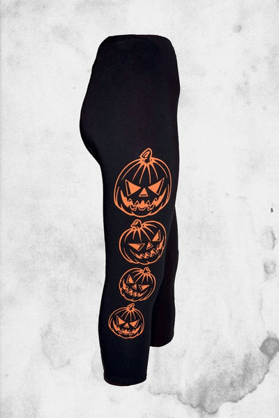 trick or treat pumpkin leggings