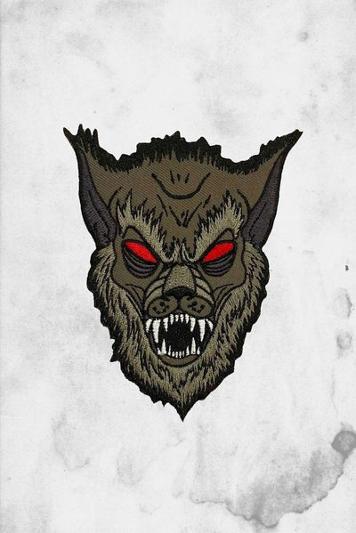 wolfman iron on patch