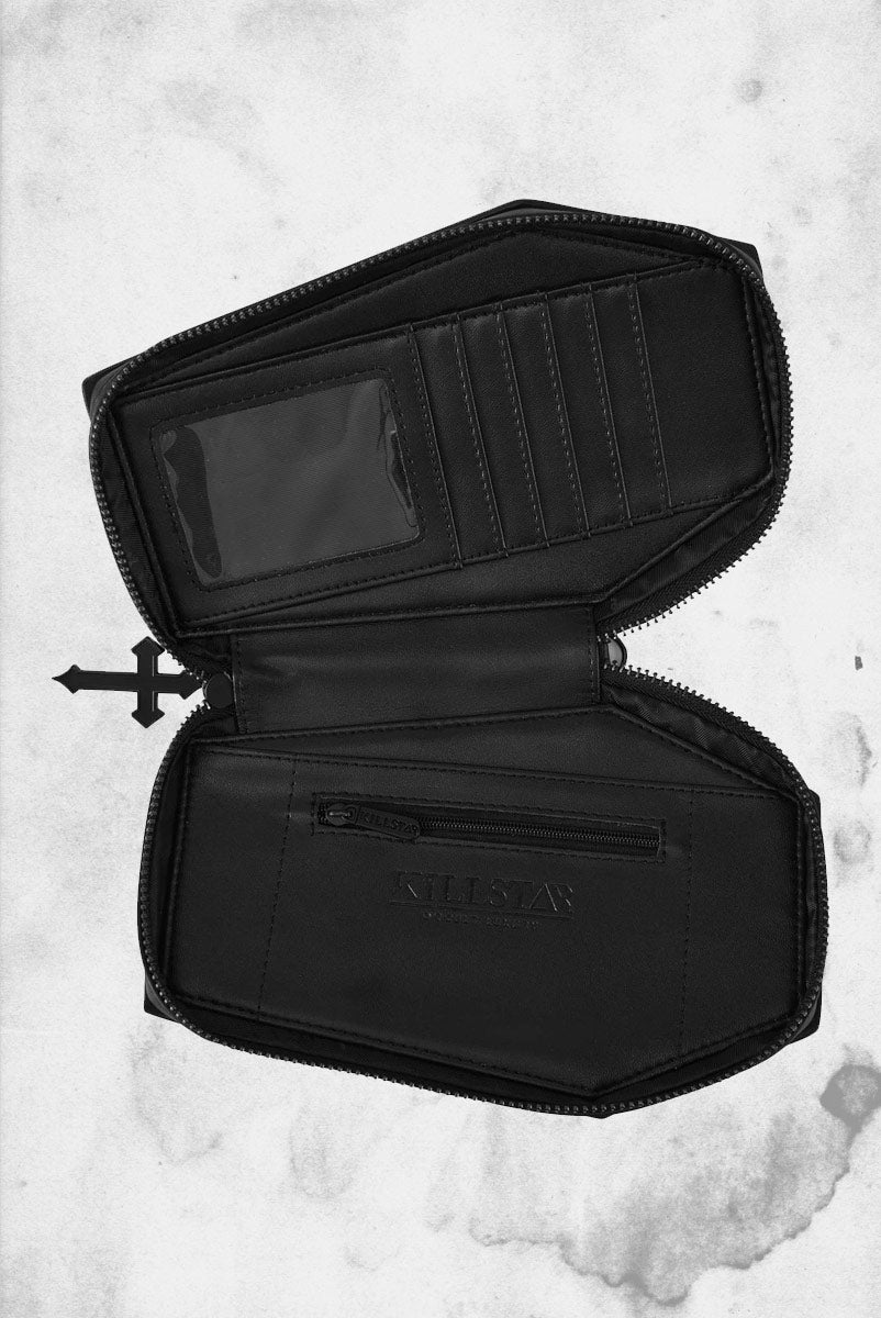 Vampire's Kiss Coffin Wallet (Black) Post Mortem Horror Bootique