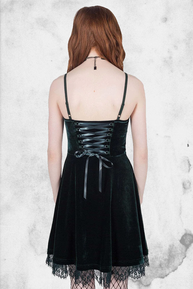Moonstruck Velvet Skater Dress Post Mortem Horror Bootique Moonstruck Velvet Skater Dress Post Mortem Horror Bootique
