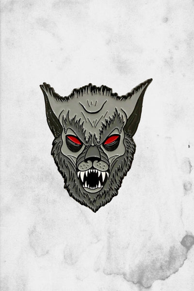 werewolf enamel pin