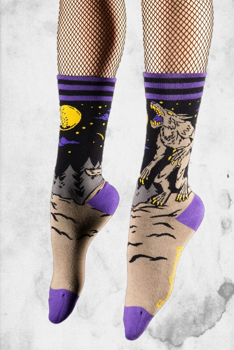 Evil AF Werewolf Socks – Post Mortem Horror Bootique