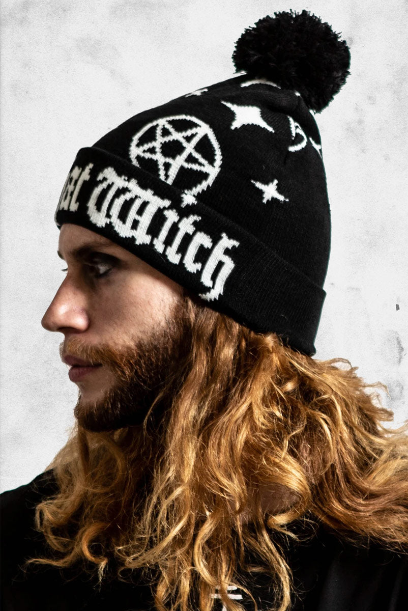100% Witch - Knit Beanie Hat – Post Mortem Horror Bootique