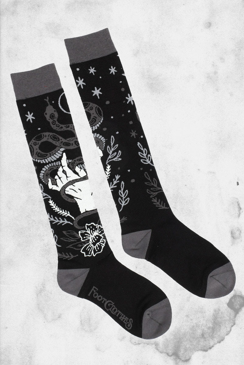 Serpentine Witch Knee High Socks – Post Mortem Horror Bootique