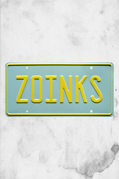 scooby doo zoinks license plate