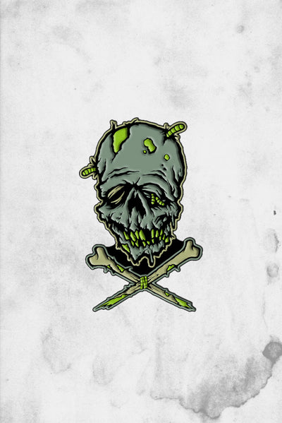 Zombie Kook ToxicToons Enamel Pin Artwork